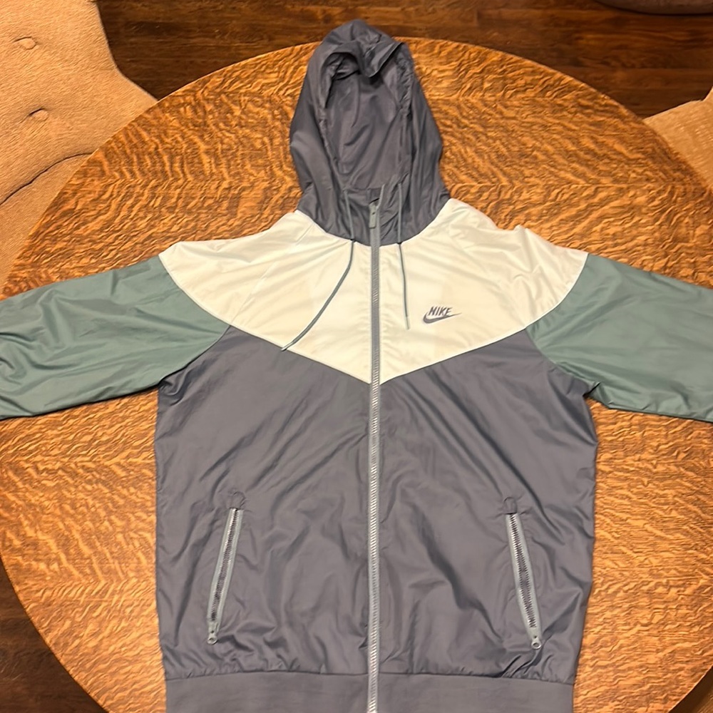 Men’s Nike Windbreaker - Slate Blue/Light Blue/Dark Blue